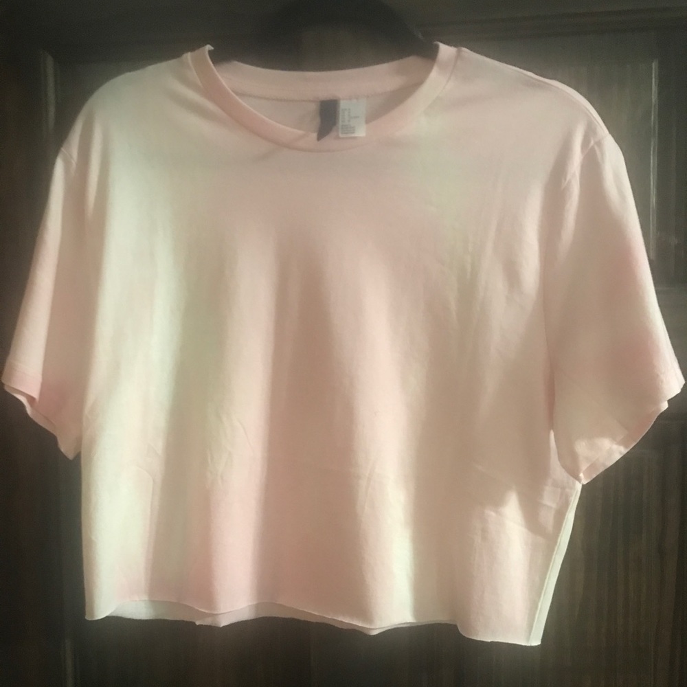 H&M Custom crop and Acid wash . Size: M